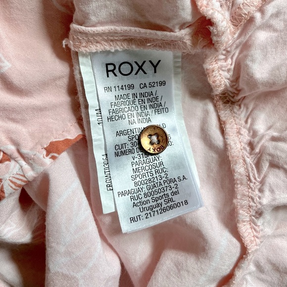 Roxy Silver Pink Floral Perfect Waves Tank. Size Medium (10). - Picture 5 of 6